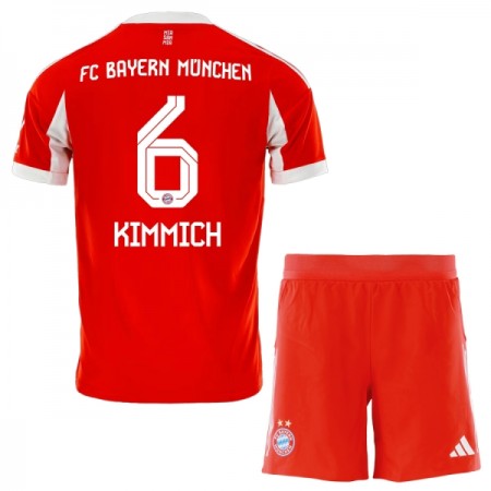 Koszulka FC Bayern Monachium Joshua Kimmich 6 Dziecięcy Domowe 2025-26 Koszulki Piłkarskie Krótki Rękaw